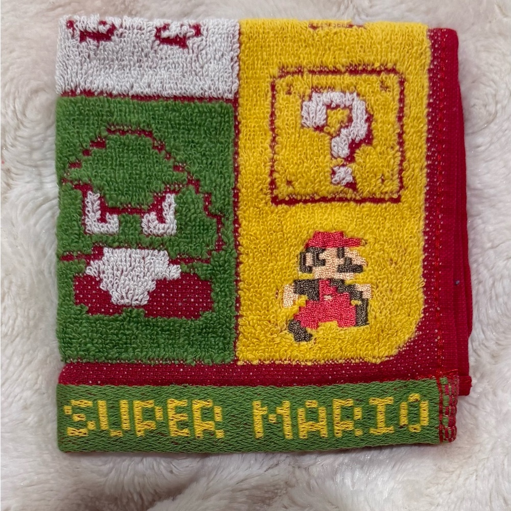 NEW Marushin Hand Towel Mini Towel Nintendo Mario Ground Stage